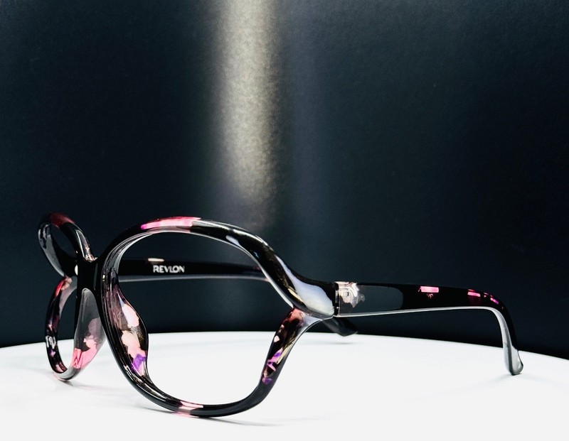 VTG REVLON SR0919 RVN 63 BLK MCV TST Womens Butterfly Eyeglasses FRAMES ONLY gallery