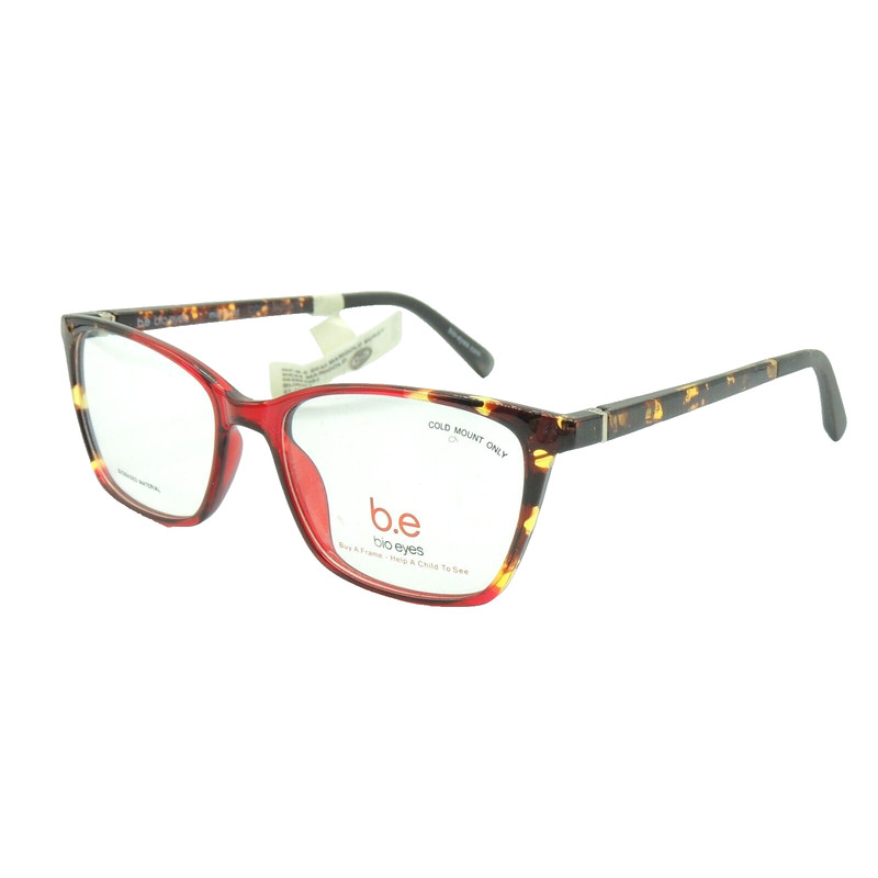 Bio Eyes BE 44 Marigold Burgundy Tortoise Eyeglass Frame 51 16 140