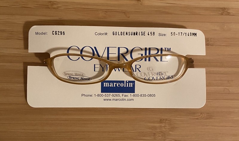 COVERGIRL CG296 Eyeglasses Frames Golden Sunrise 50-17-140 gallery
