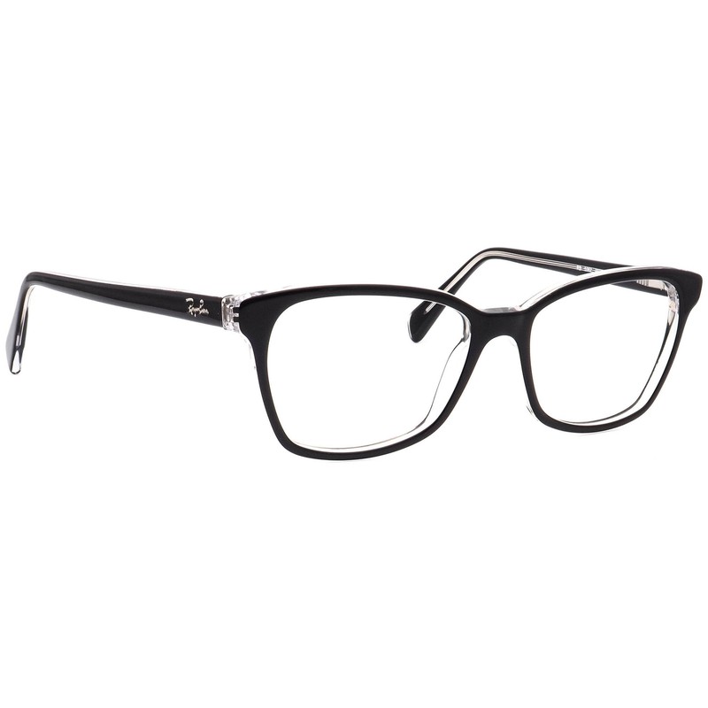 Ray-Ban Eyeglasses RB 5362 2034 Polished Black Semi Butterfly Frame 54[]17 140