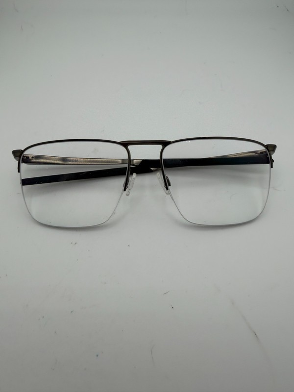 OAKLEY VOON EYEGLASSES FRAMES ONLY OX3026-0257 GRAY HALF RIM OVERSIZED 57-17-139 gallery