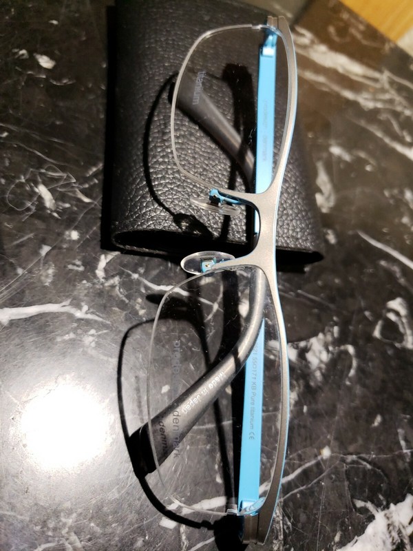 PRODESIGN EYEGLASSES 4353 C. 6521 55/17/130 KB AQUA BLUE SILVER NEW gallery