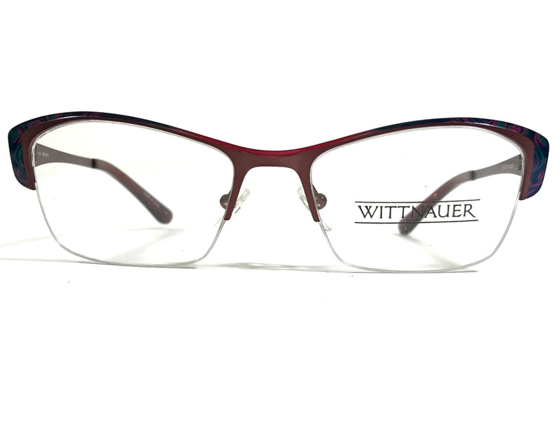 Wittnauer Eyeglasses Frames LUCIANA BROWN Cat Eye Half Rim 53-18-140