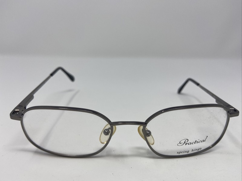 PRACTICAL SPRING HINGE EYEGLASSES FRAME SHANYE GUNMETAL 53-19-140 FULL RIM FB24