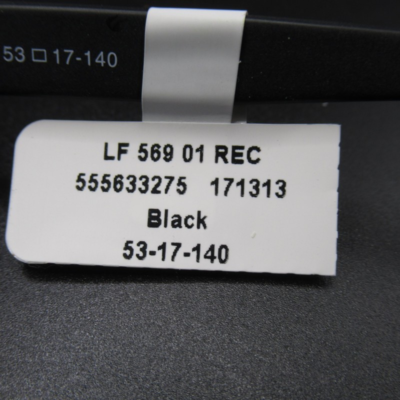 London Fog LF569 01 REC Black Full Rim Eyeglass Frames 53-17-140 New Demo Lenses gallery