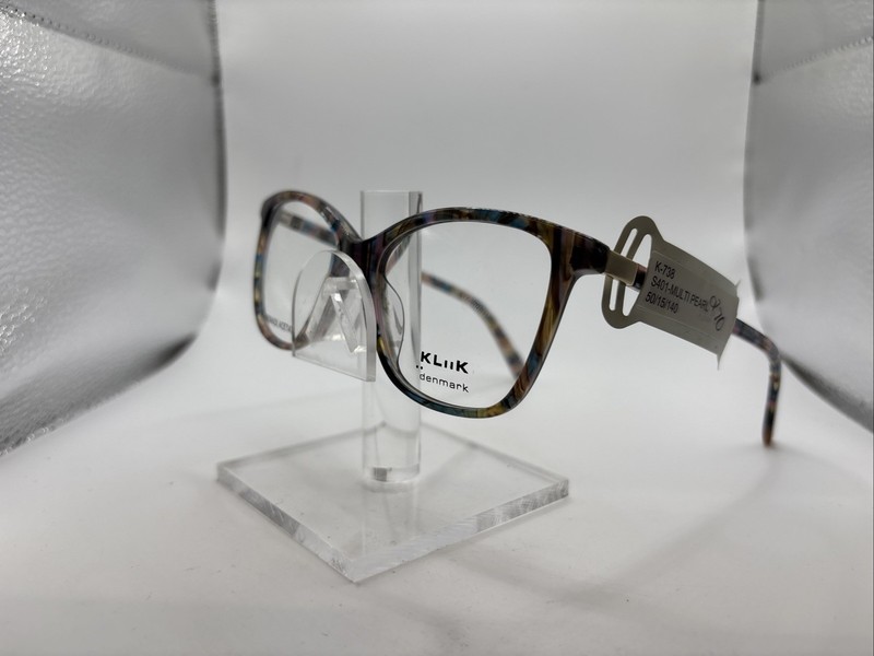 Kliik Denmark 738 S401 50/15-140 Women’s Multi Pearl Full Rim Eyeglasses A4401