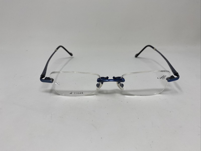 MILLENNIE OCCHIALI 20 BLUE 48/11/135 Titanium Flex Hinge Eyeglasses JM93