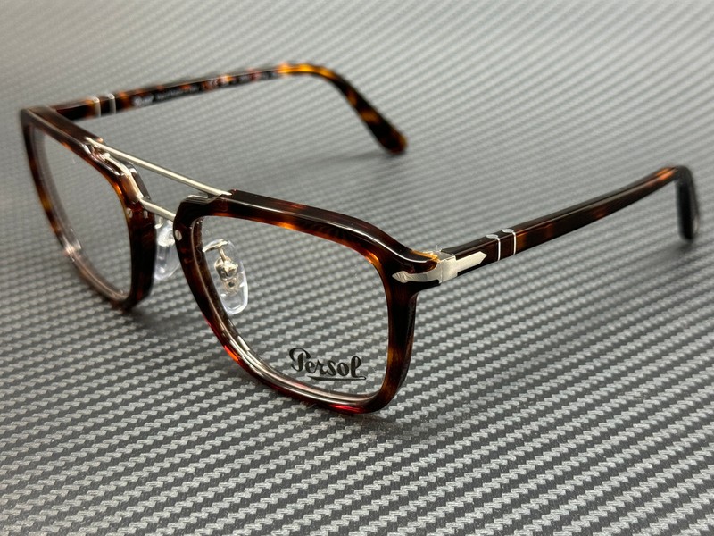 PERSOL PO0204V 24 Havana Brown Unisex 54 mm Eyeglasses