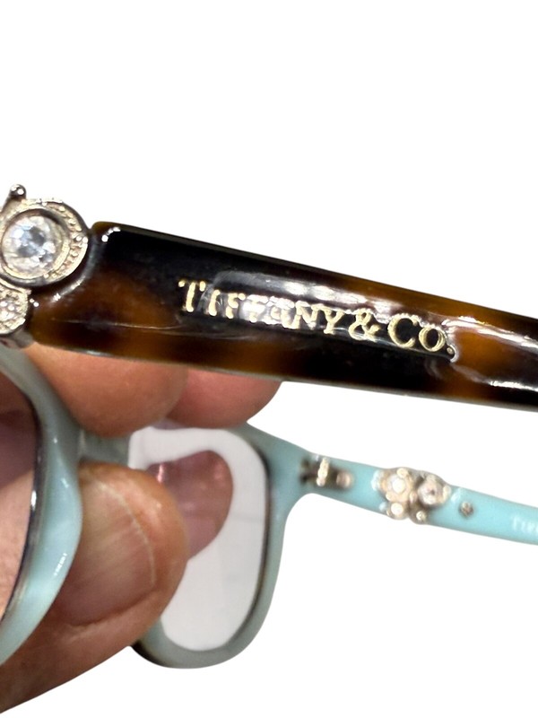 Tiffany Co Glasses TF 2051-B 8134 Crystal Stones Butterfly Designe 51/16 135 gallery