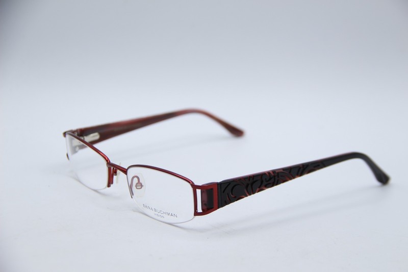NEW DANA BUCHMAN VISION MARCELLA BU BURGUNDY AUTHENTIC FRAMES EYEGLASSES 50-18
