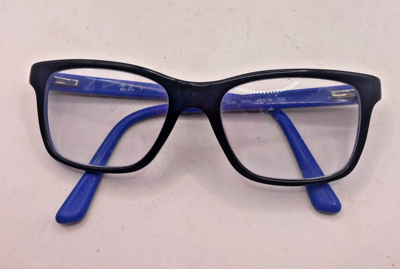 RAY BAN FRAMES ONLY EYEGLASSES RB1536 3600 BLACK BLUE 48-16-130 gallery