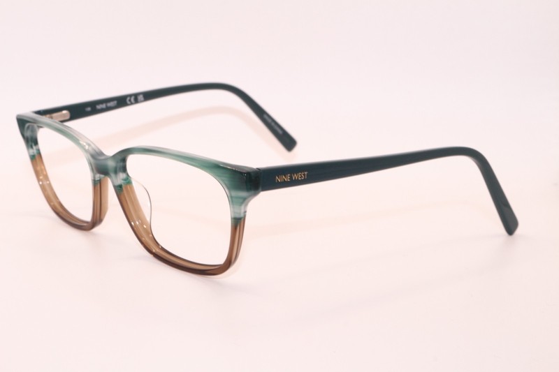 NEW NINE WEST NW5224 422 GREEN BROWN AUTHENTIC DESIGNER FRAMES EYEGLASSES 53-15