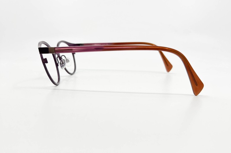 Face A Face Purple Blue Oval Round Metal Glasses France Vicky 2 9356 45-19-140 gallery
