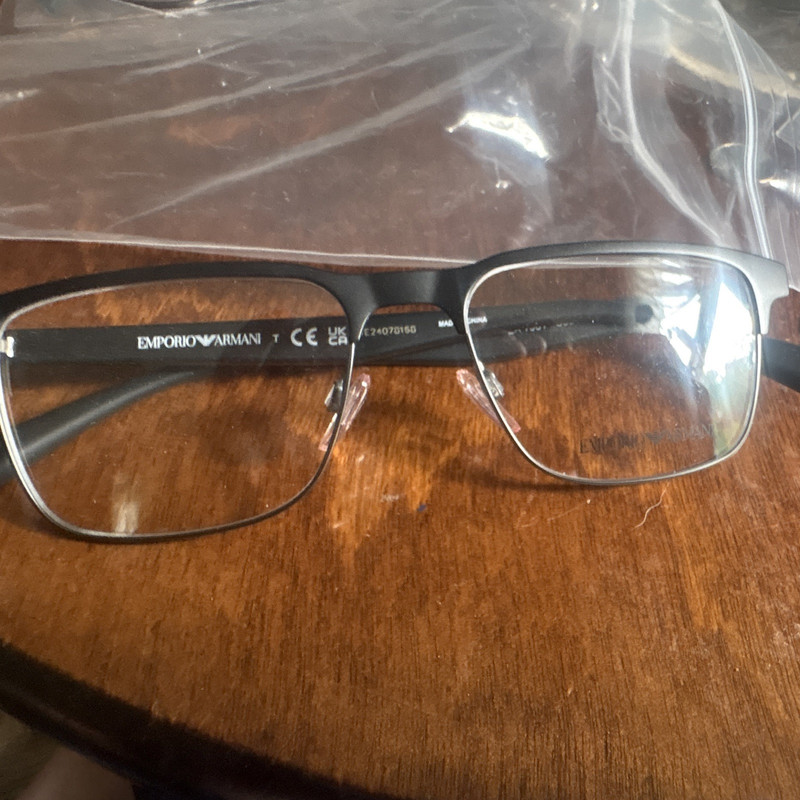 Emporio Armani EA1096 3096 Black Plastic Full Rim Eyeglasses Frames 55-17-145