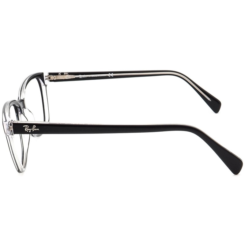 Ray-Ban Eyeglasses RB 5362 2034 Polished Black Semi Butterfly Frame 54[]17 140 gallery
