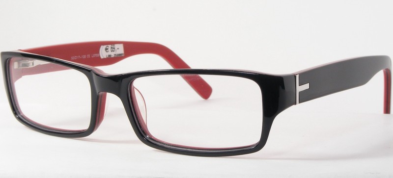 SUNOPTIC A22B 5055130052790 Black /Red UNIQUE EYEGLASSES GLASSES 52790 53-17-135