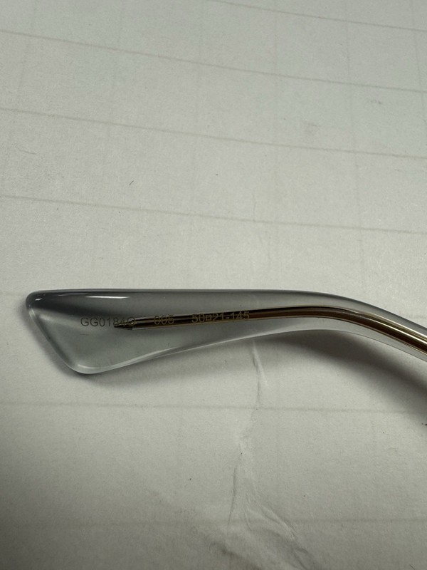 Gucci gg0184O 005 Crystal New Authentic Eyeglasses gallery