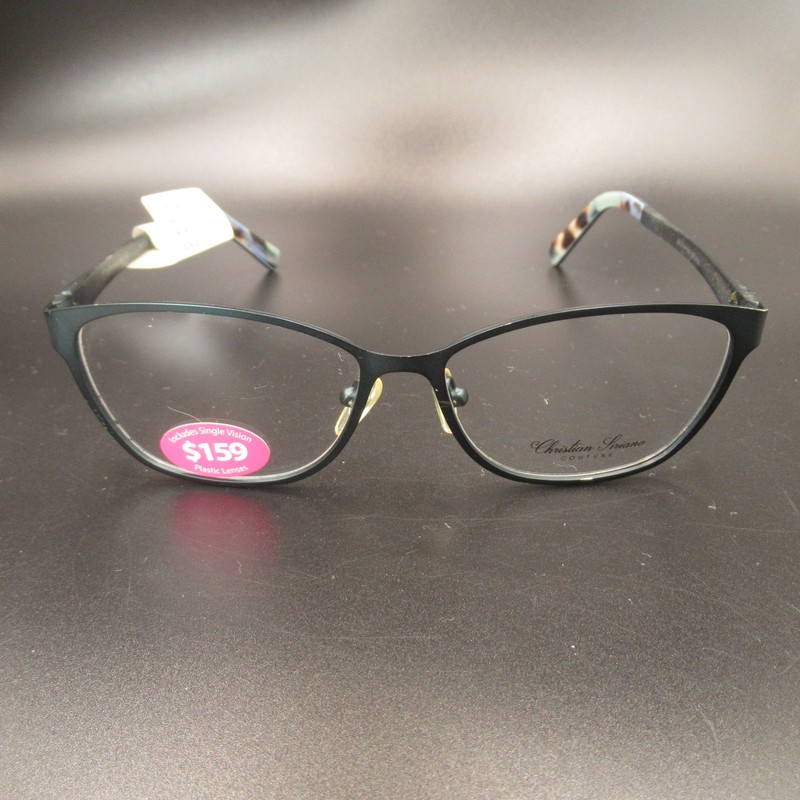 Christian Siriano Bella Women’s Eyeglass Frames Matte Teal Metal Full Rim