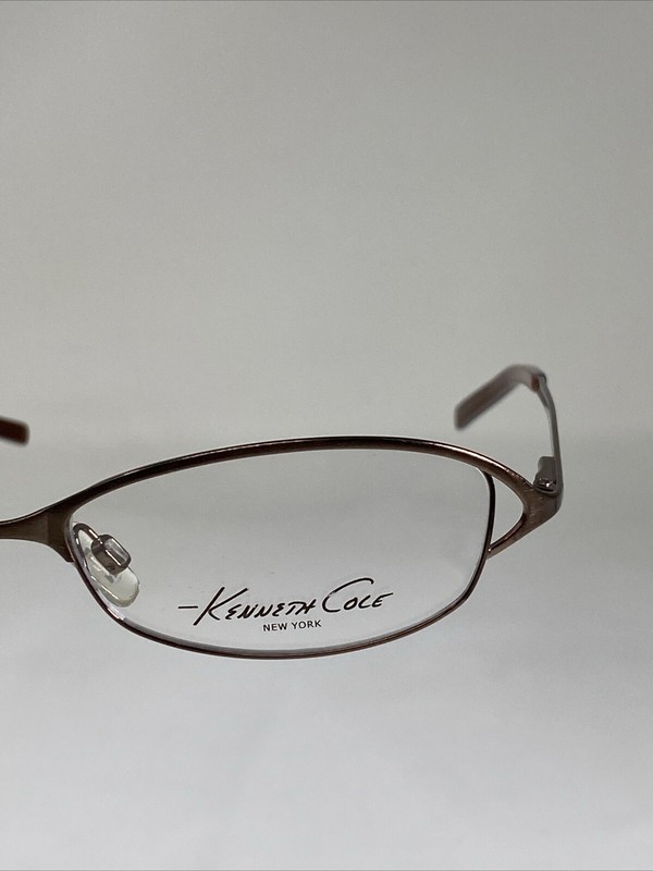 KENNETH COLE NEW YORK KC547 J78 NOS Italy Brown Eyeglasses Frame 52-16-135 gallery