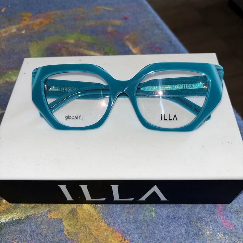 ILLA EYEGLASSES FRAMES/ FIAMMA GREEN 55/19/135 BRAND NEW
