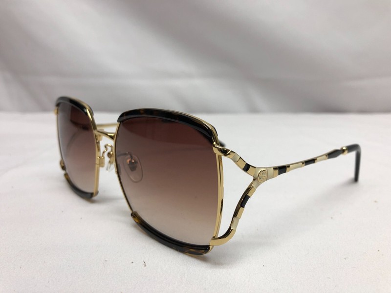 Authentic Gucci Women's Sunglasses GG 0593 tortoiseshell Gradient Lens 59mm New gallery