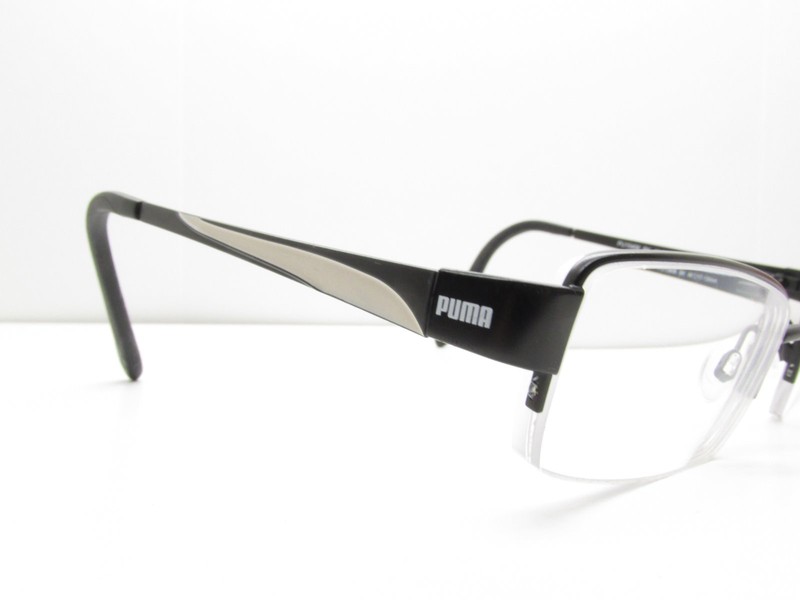 Puma PU15406 Black Half-Rimless EYEGLASSES FRAMES 48-17-130 TV6 20891 gallery