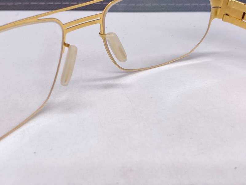 Ic Berlin Eyeglasses Frames Men Gold Matte Square Oleg P. Large Np:499€ gallery