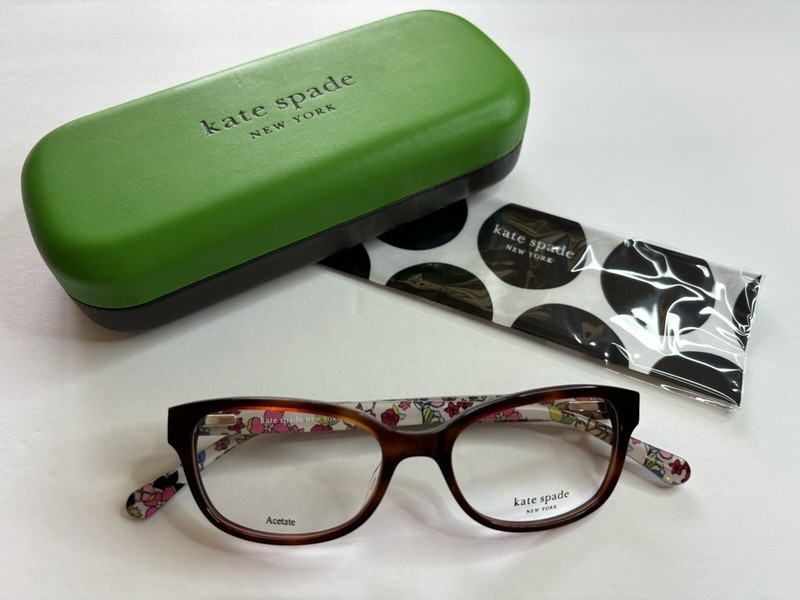 NEW Kate Spade Violette 0H7P Pattern Havana Round Women’s Eyeglasses 49-16-140