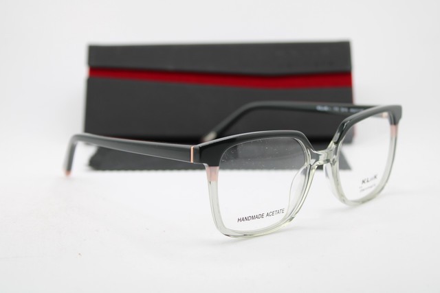 NEW KLIIK DENMARK 775 S416 CLEAR GREEN PINK FADE AUTHENTIC EYEGLASSES 48-17 gallery