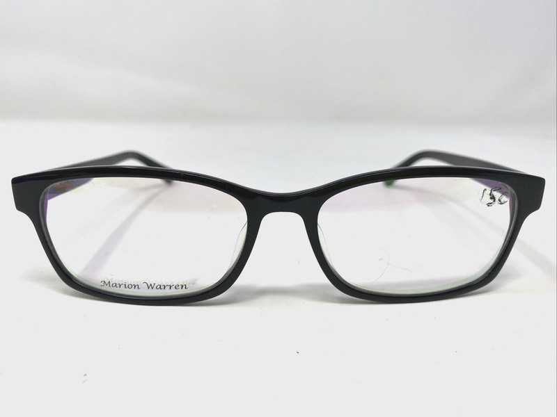 Marion Warren MW3705 C1 56-17-140 Black Plastic Full Rim Eyeglasses Frame 362A