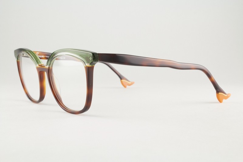Authentic BOCCA 20'S 1 Col 238 Tortoise Green Translucent Frames Glasses Italy gallery