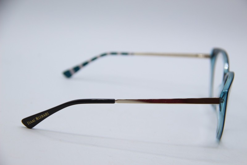 NEW ISAAC MIZRAHI IM30060 TL TEAL WHITE AUTHENTIC EYEGLASSES 52-17 gallery