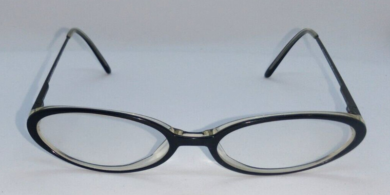 MARIE CLAIRE PARIS Black/Crystal Eyeglass Frames GIGI 52-17-135 Made in France