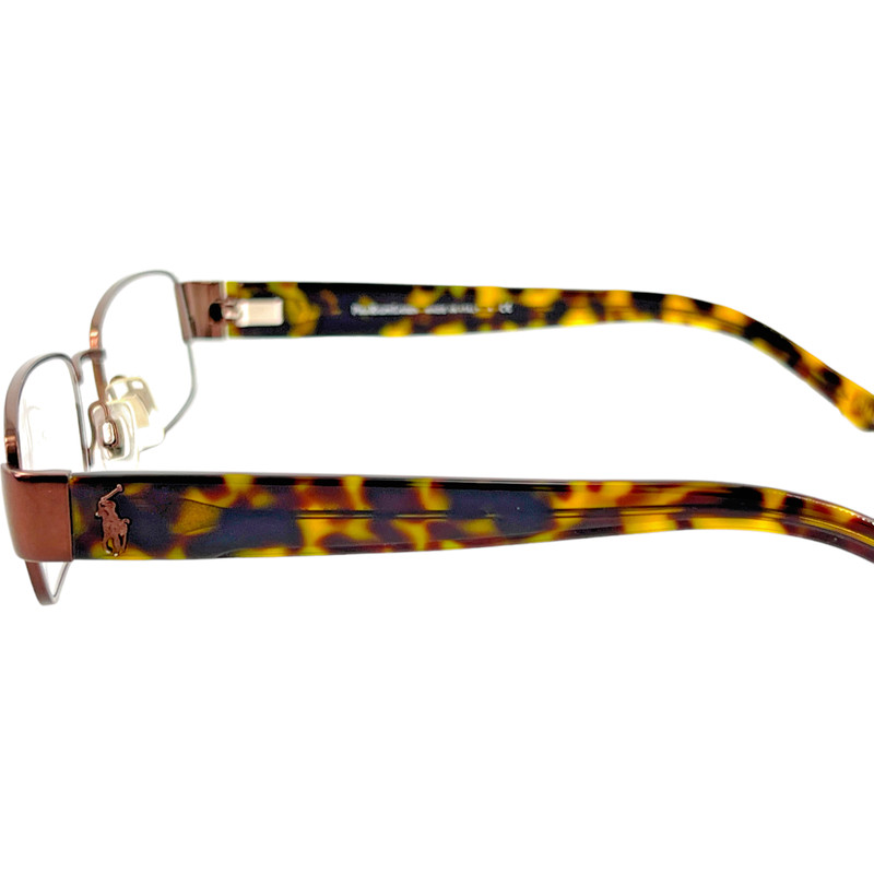 Polo Ralph Lauren 1069 Mens Metal Eyeglass Frame 9013 Brown 53-18 Italy gallery