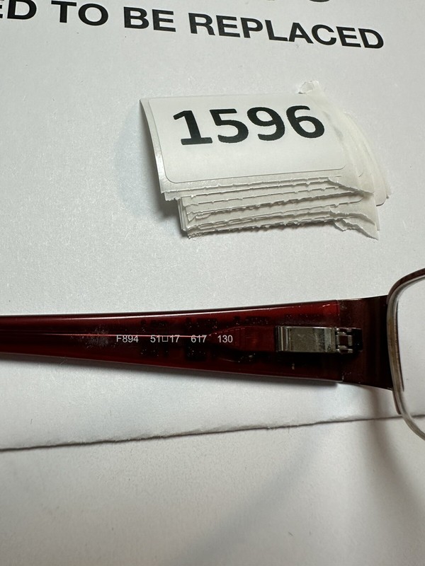 Fendi Women Eyeglasses F894 617 Bordeaux 51 17 130 Semi Rimless Rectangle gallery