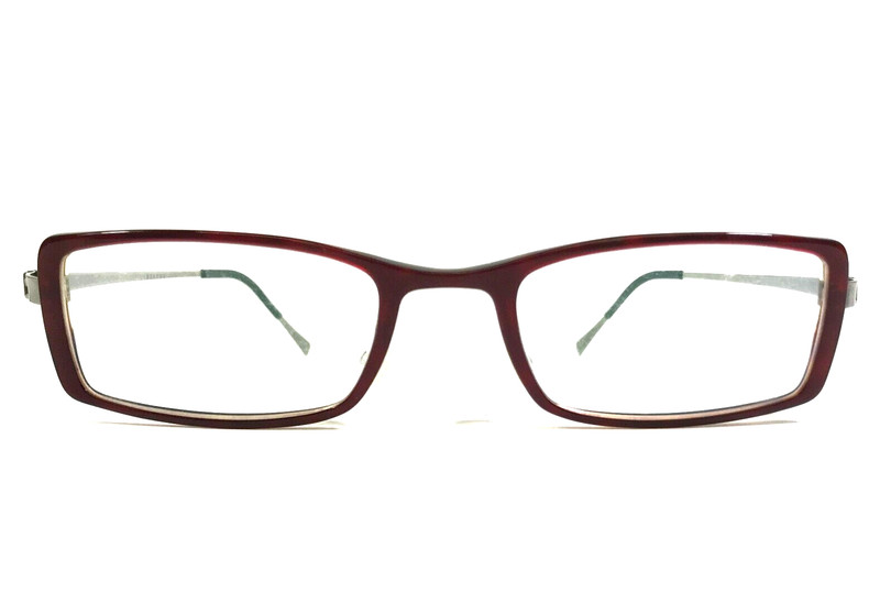 Lindberg Eyeglasses Frames 1210 AA41 Burgundy Polished Gray Acetanium 51-20-160