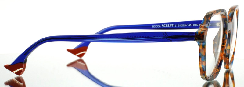 FACE A FACE Bocca Sculpt 2 3004 Blue Tiziano Womens Eyeglasses 51-20-145 B:44 F gallery