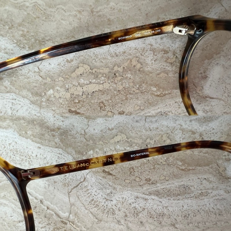 Stella McCartney Eyeglasses Round Tortoise Brown New Demo Big Oversized 5416-140 gallery