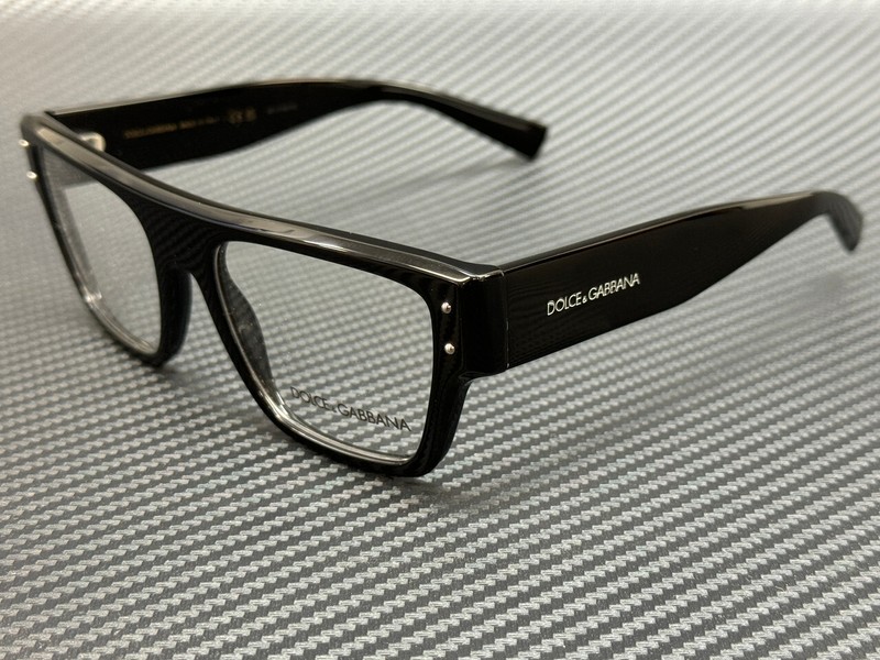 DOLCE & GABBANA DG3384 501 Black Men’s 54 mm Eyeglasses