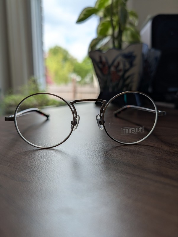Matsuda M3119 Antique Gold Titanium Round Glasses 46-23 NEW w/ Box MSRP = $675