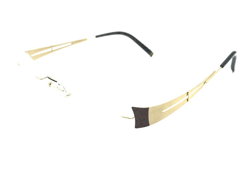 FLAIR Women's Brown Bronze Rimless Designer Eyeglasses Frames Germany gallery