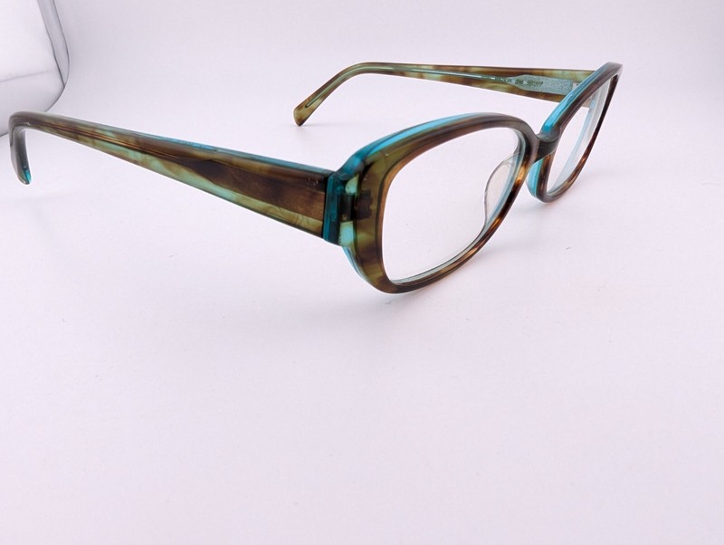 Bevel Eyeglasses, Frames Only, 3596 Match BM, 50-17-..., Plastic, Japan gallery