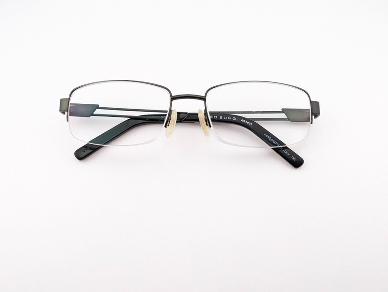 Alfred Sung Eyeglasses, Frames Only, AS4927 GRN CEN Dark Green, 54-18-135, Italy