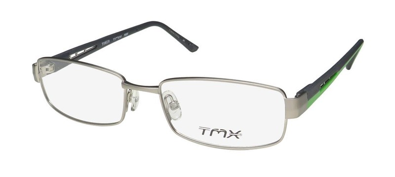 NEW TIMEX TMX PIVOT GLASSES METAL & PLASTIC SILVER 52-17-140 MENS RECTANGULAR PM