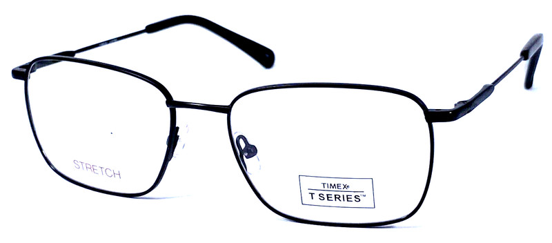 TIMEX 5:47PM NOS T-SERIES Black Eyeglasses Frame 55-18-145