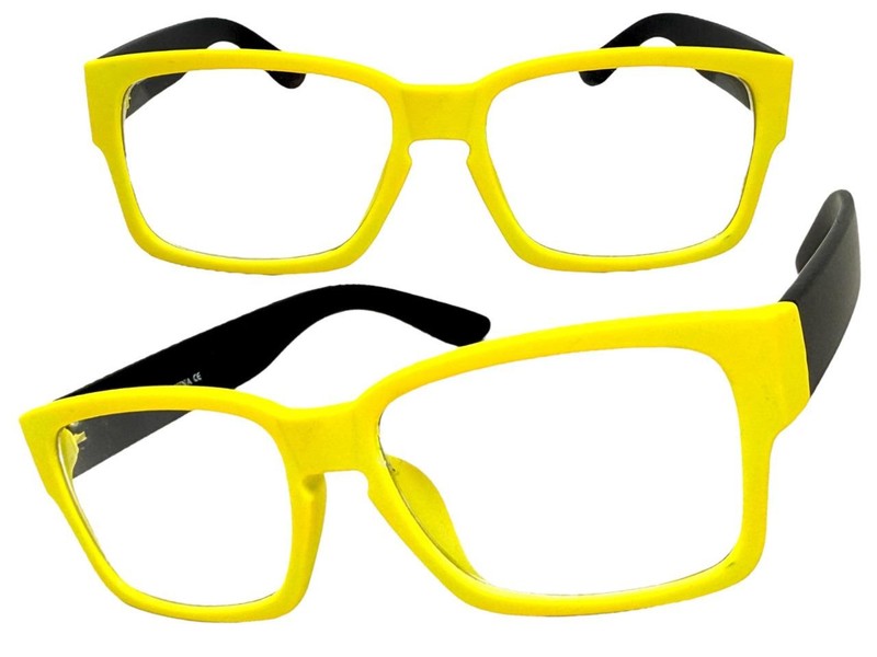 Classic Elegant Modern Contemporary Artsy Cleary Lens EYE GLASSES Yellow Frame gallery