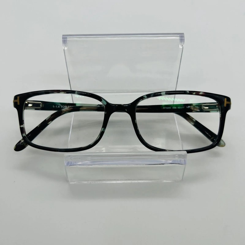 TOM FORD TF5209 Eyeglasses Tortoiseshell Gray Multicolor Pre-owned