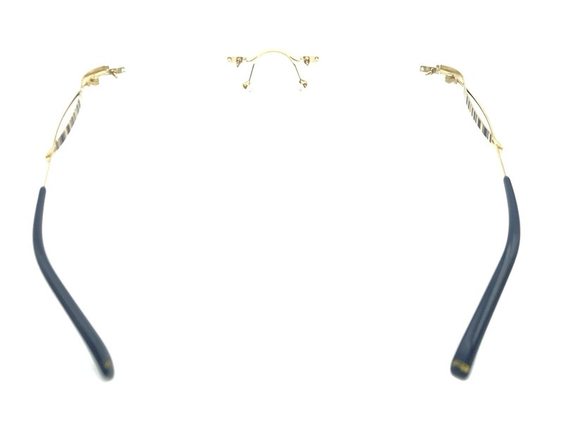 FLAIR Blue Gold Rimless Designer Eyeglasses Frames Germany gallery