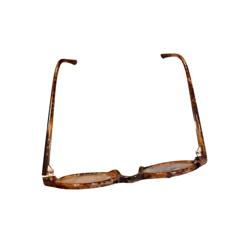 Giorgio Armani Round Tortoise Eyeglass FRAMES 47-19-140 Italy Designer Panto gallery