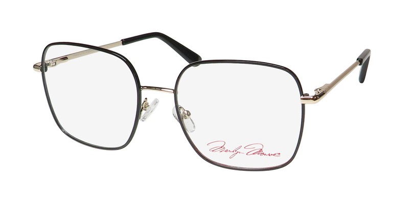 NEW MARILYN MONROE MMO 190 EYEWEAR 55-18-140 OVERSIZED BLACK 001 FULL-RIM WOMENS
